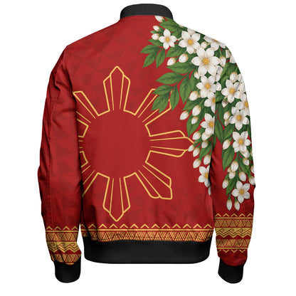 Philippines Filipinos Bomber Jacket Sampaguita Sunshine Bloom Style