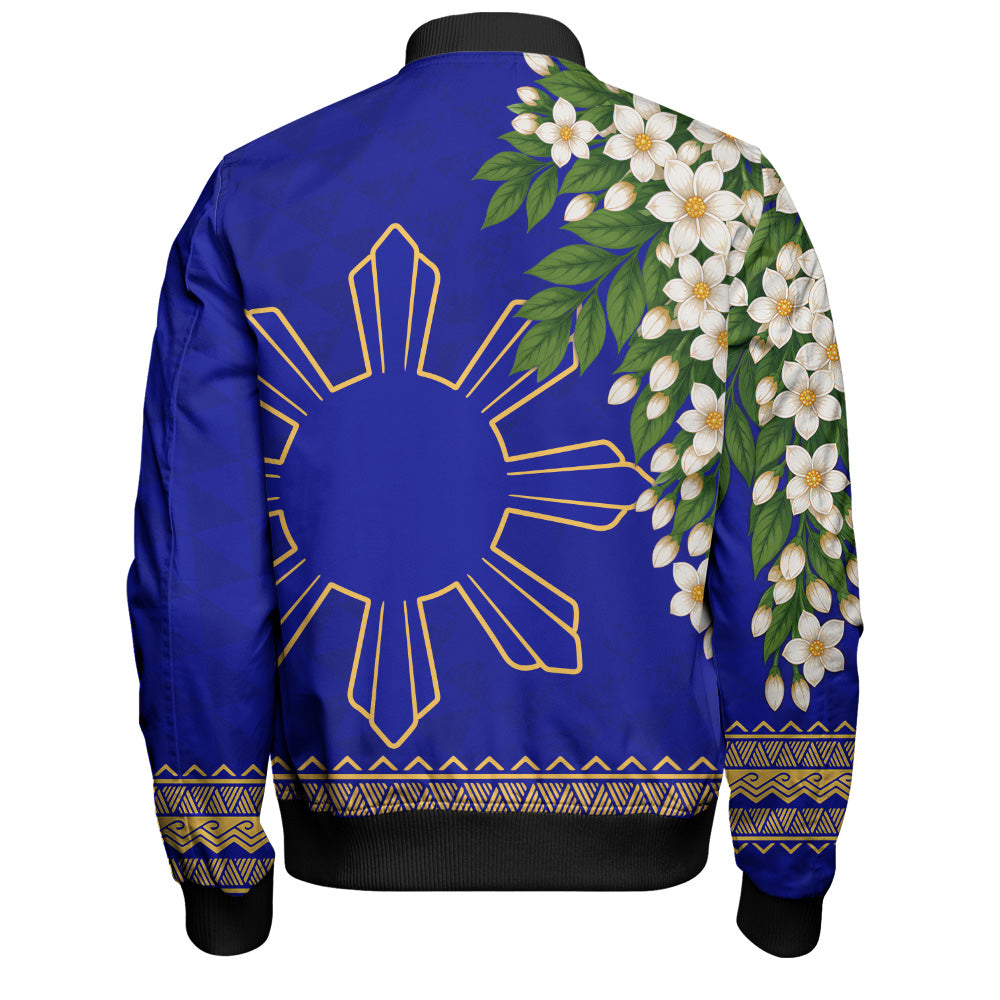 Philippines Filipinos Bomber Jacket Sampaguita Sunshine Bloom Style