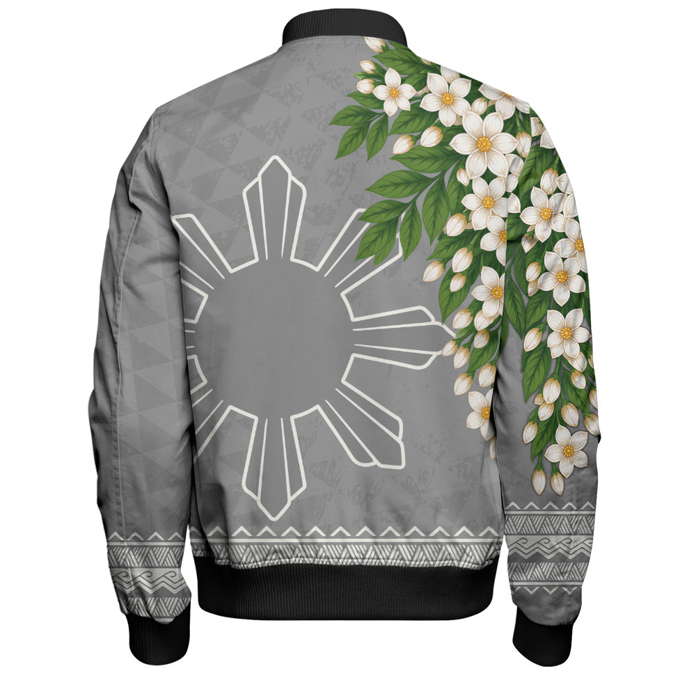 Philippines Filipinos Bomber Jacket Sampaguita Sunshine Bloom Style