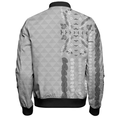 Hawaii Bomber Jacket Lei Flower Island Elegance
