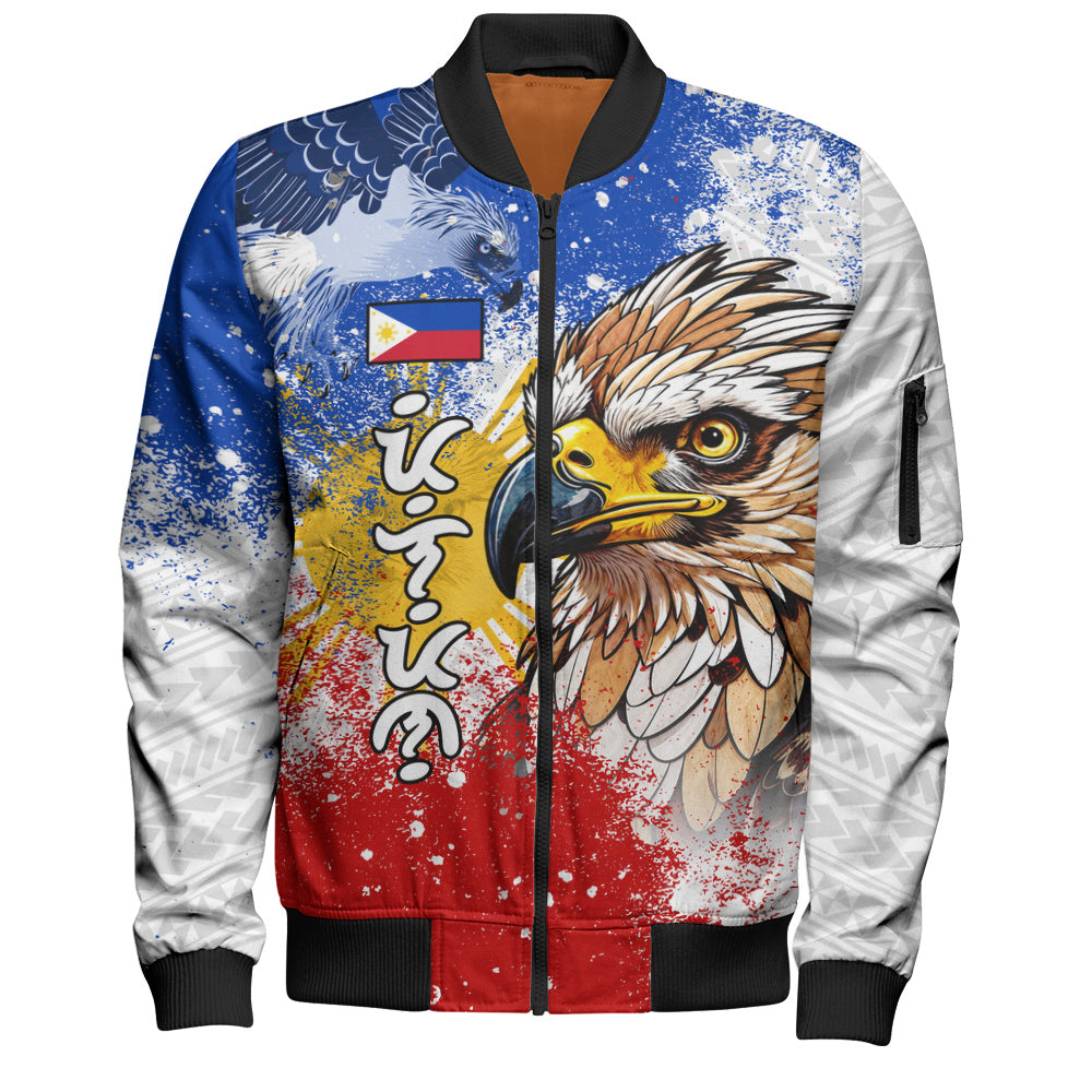 Philippines Filipinos Bomber Jacket Eagle Flag Warrior Pride