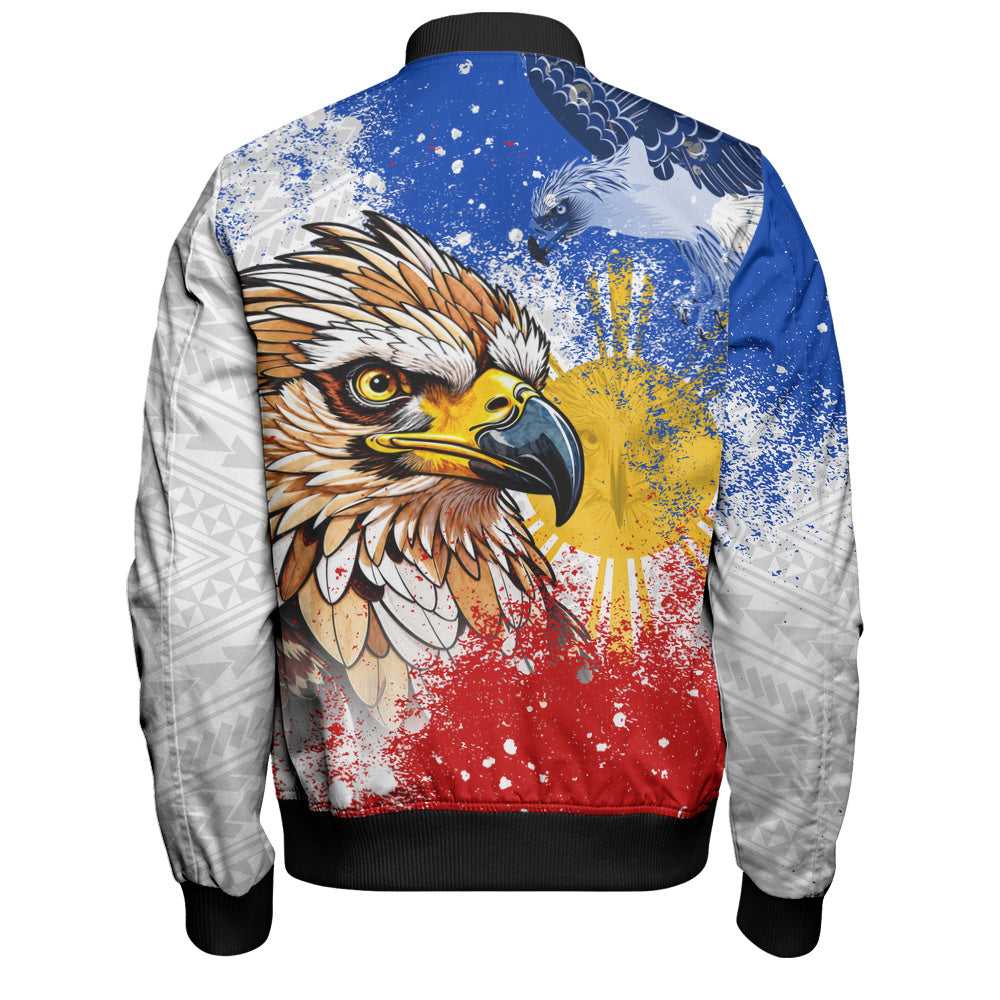 Philippines Filipinos Bomber Jacket Eagle Flag Warrior Pride