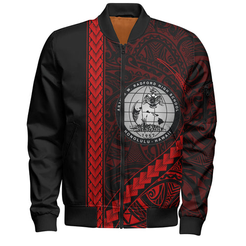 Admiral Arthur W. Radford High School Bomber Jacket Tribal Polynesian Pride Style