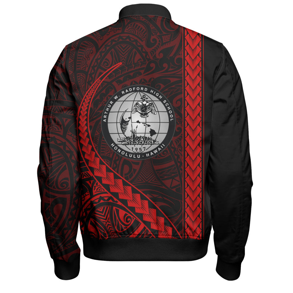Admiral Arthur W. Radford High School Bomber Jacket Tribal Polynesian Pride Style