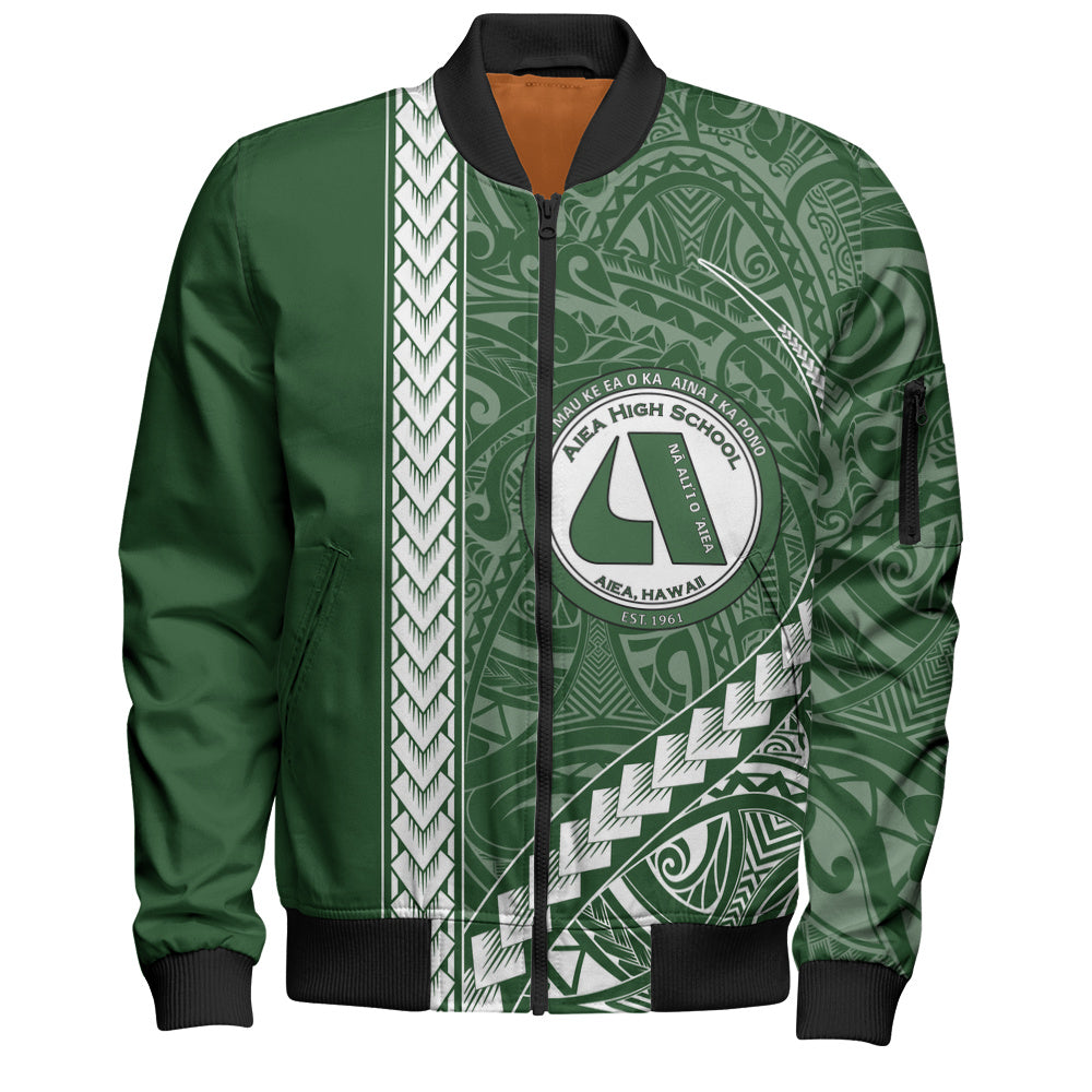 ʻAiea High School Bomber Jacket Tribal Polynesian Pride Style
