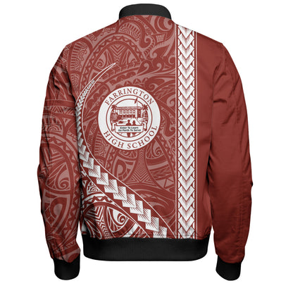 Farrington High School Bomber Jacket Tribal Polynesian Pride Style