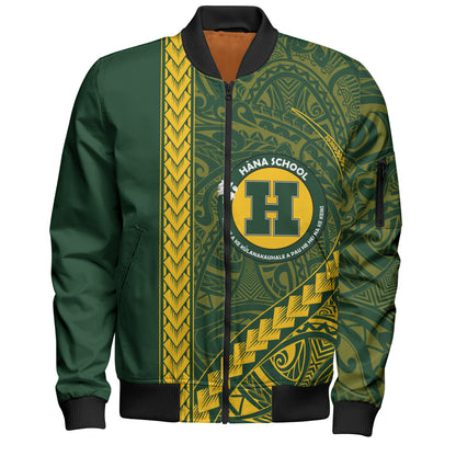 Hana High and Elementary School Bomber Jacket Tribal Polynesian Pride Style