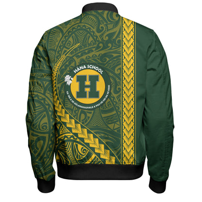Hana High and Elementary School Bomber Jacket Tribal Polynesian Pride Style