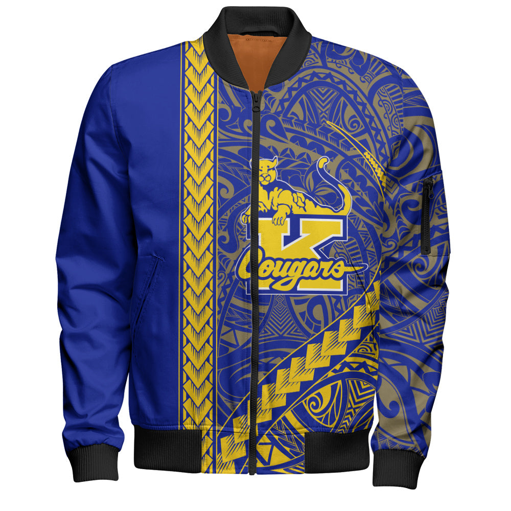 Henry J. Kaiser High School (Hawaii) Bomber Jacket Tribal Polynesian Pride Style