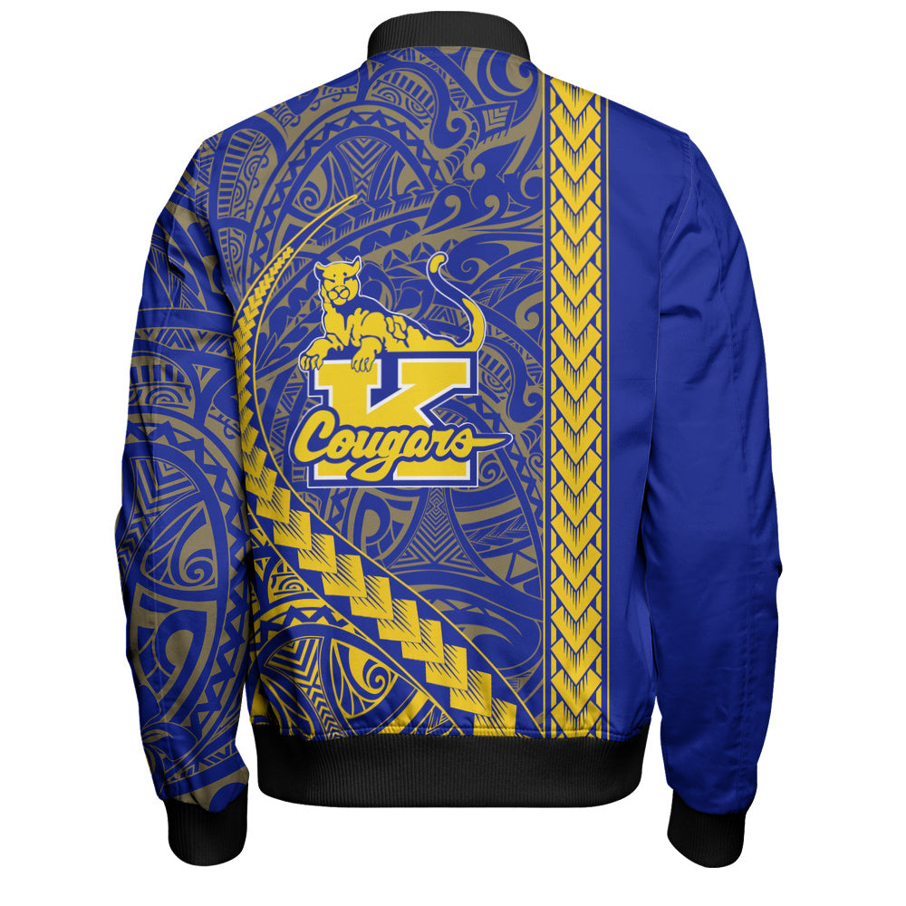 Henry J. Kaiser High School (Hawaii) Bomber Jacket Tribal Polynesian Pride Style