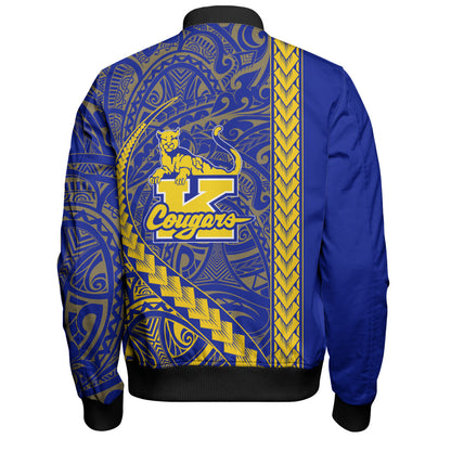 Henry J. Kaiser High School (Hawaii) Bomber Jacket Tribal Polynesian Pride Style