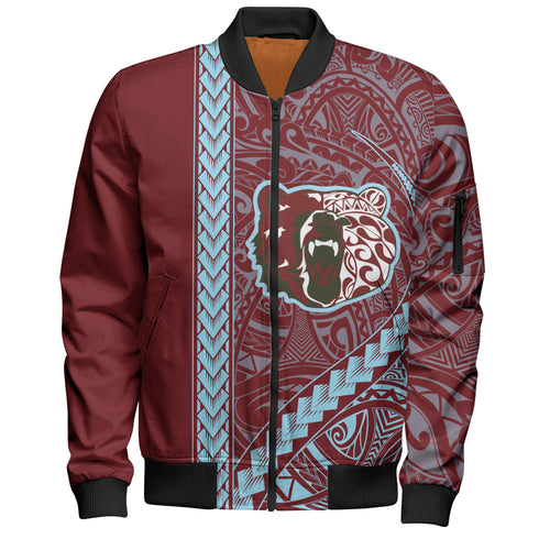 Henry Perrine Baldwin High School Bomber Jacket Tribal Polynesian Pride Style