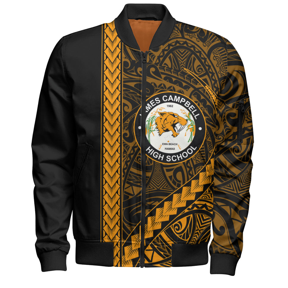 James Campbell High School Bomber Jacket Tribal Polynesian Pride Style