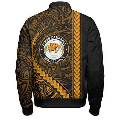 James Campbell High School Bomber Jacket Tribal Polynesian Pride Style