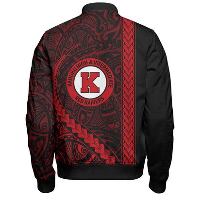 Kahuku High & Intermediate School Bomber Jacket Tribal Polynesian Pride Style