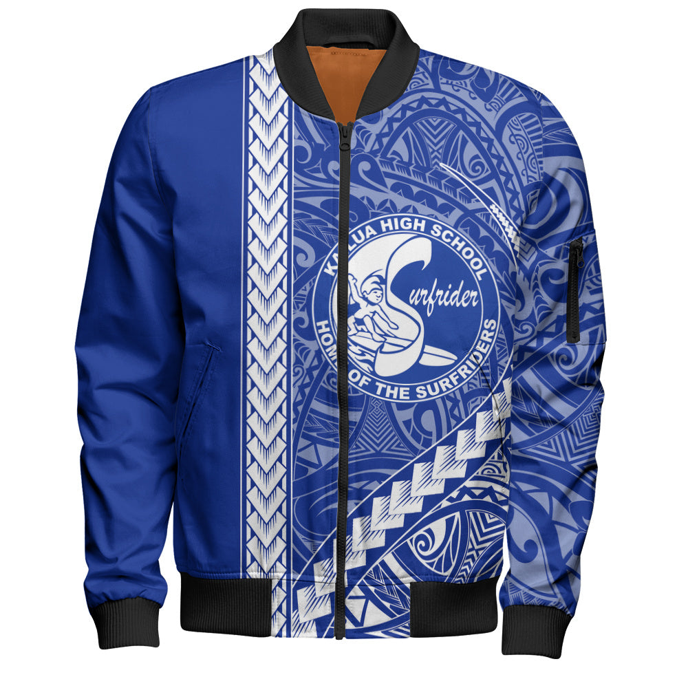 Kailua High School Bomber Jacket Tribal Polynesian Pride Style