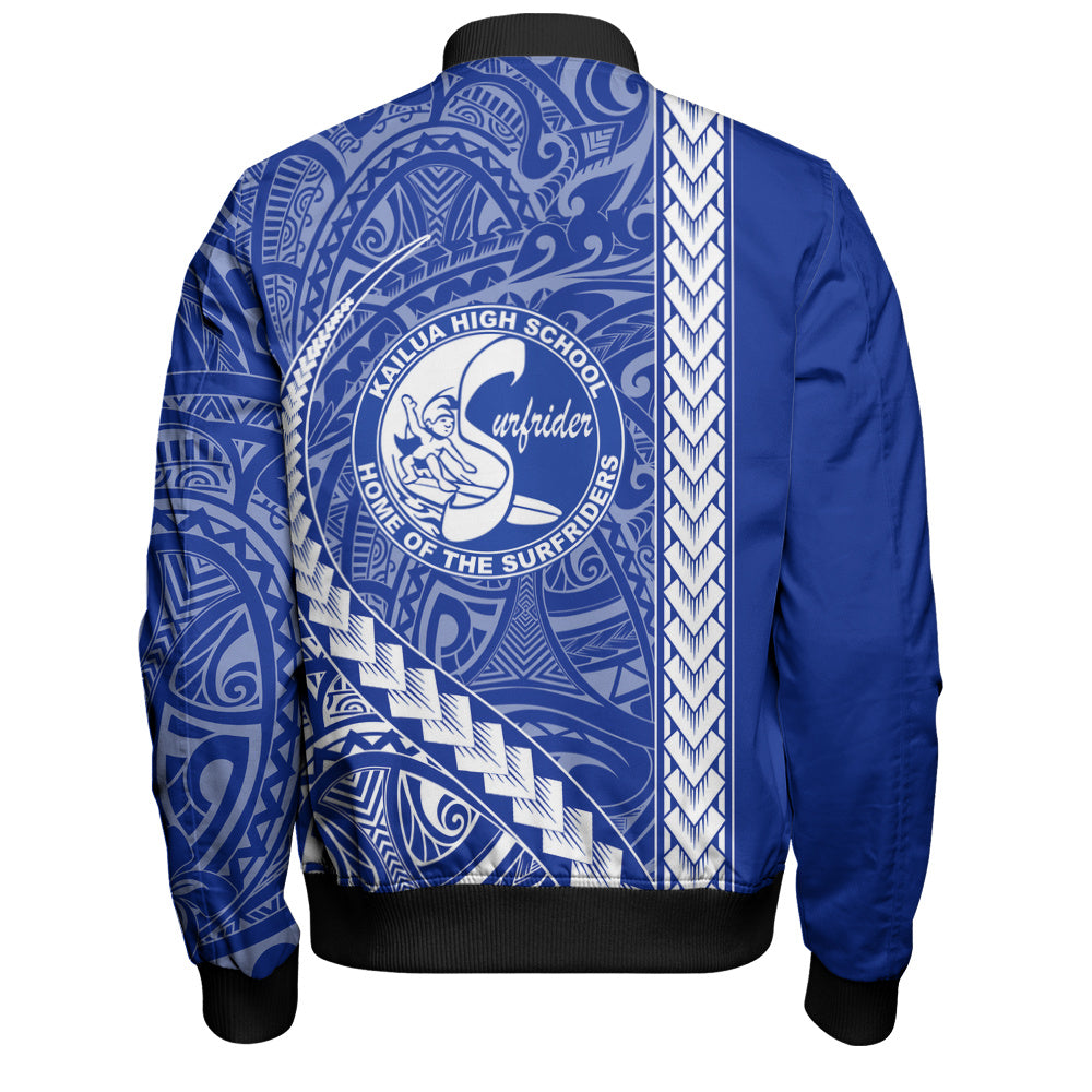 Kailua High School Bomber Jacket Tribal Polynesian Pride Style