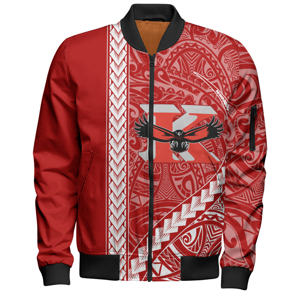 Kauai High School Bomber Jacket Tribal Polynesian Pride Style