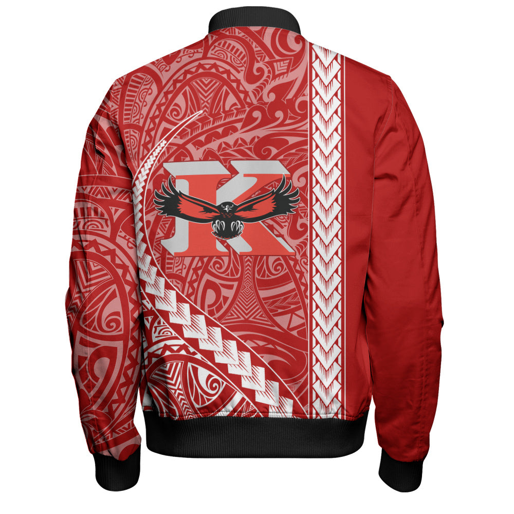 Kauai High School Bomber Jacket Tribal Polynesian Pride Style