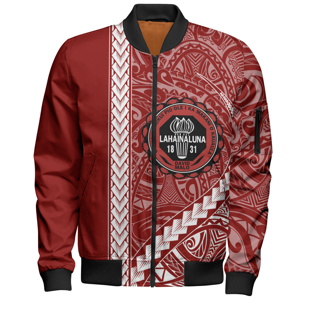 Lahainaluna High School Bomber Jacket Tribal Polynesian Pride Style
