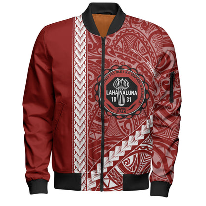 Lahainaluna High School Bomber Jacket Tribal Polynesian Pride Style