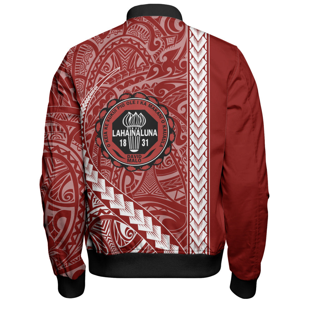 Lahainaluna High School Bomber Jacket Tribal Polynesian Pride Style