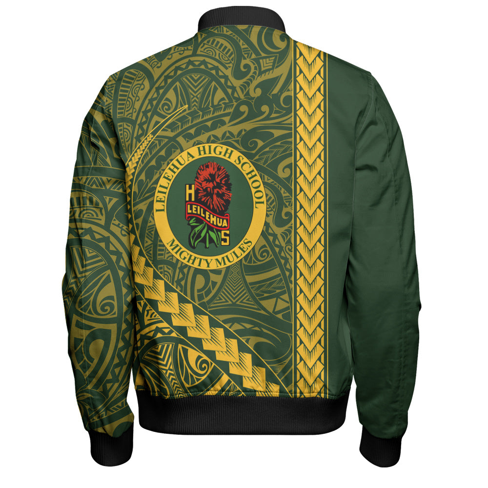 Leilehua High School Bomber Jacket Tribal Polynesian Pride Style