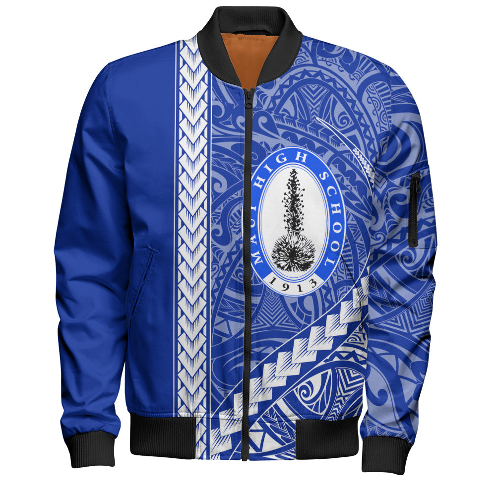 Maui High School Bomber Jacket Tribal Polynesian Pride Style