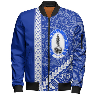 Maui High School Bomber Jacket Tribal Polynesian Pride Style