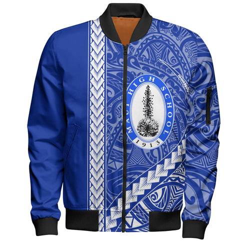 Maui High School Bomber Jacket Tribal Polynesian Pride Style