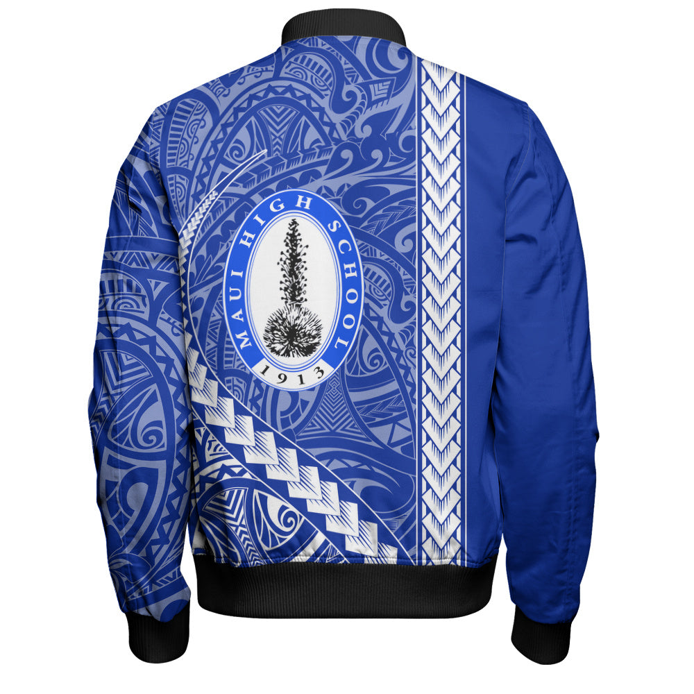 Maui High School Bomber Jacket Tribal Polynesian Pride Style