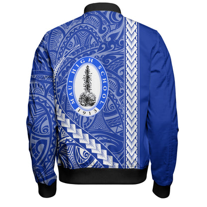 Maui High School Bomber Jacket Tribal Polynesian Pride Style
