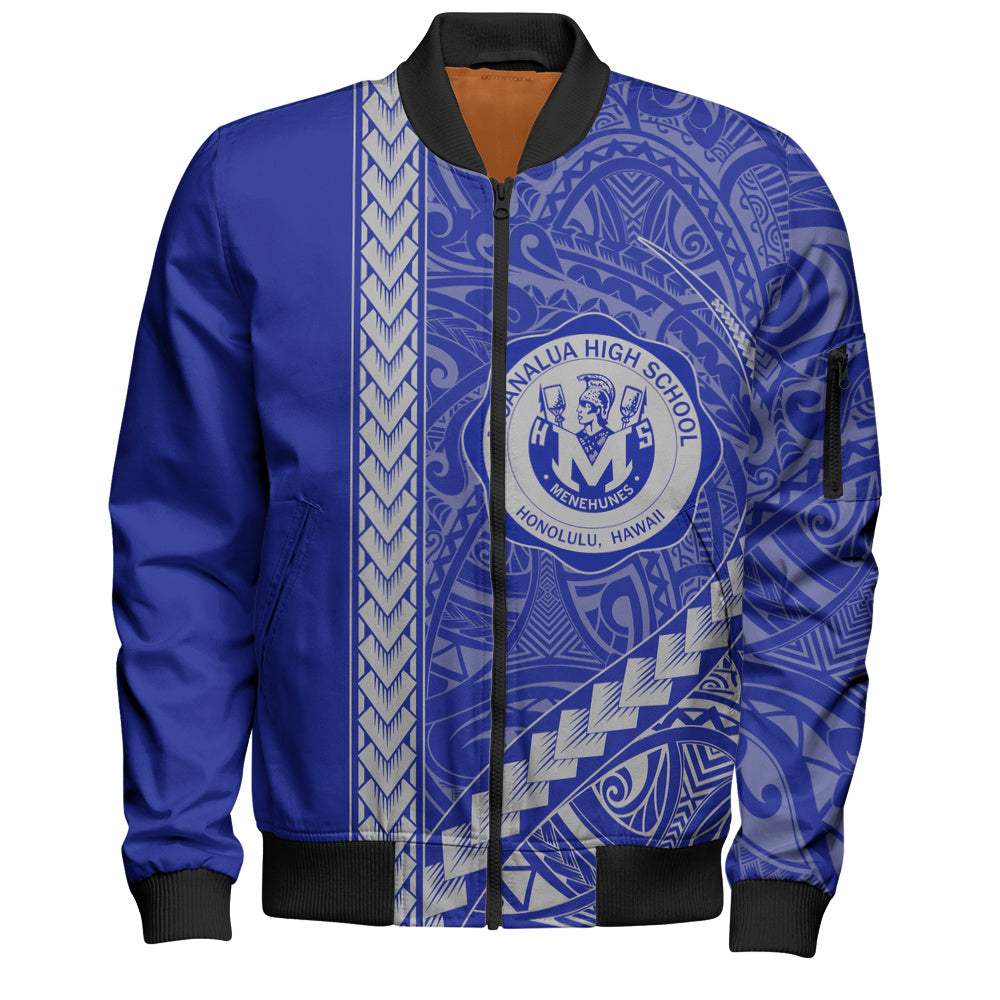 moanalua high school Bomber Jacket Tribal Polynesian Pride Style