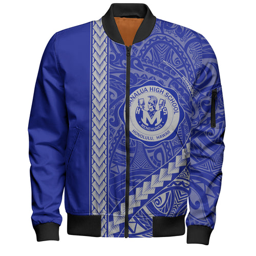 moanalua high school Bomber Jacket Tribal Polynesian Pride Style
