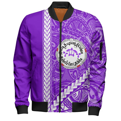 Ni'ihau High and Elementary School Bomber Jacket Tribal Polynesian Pride Style