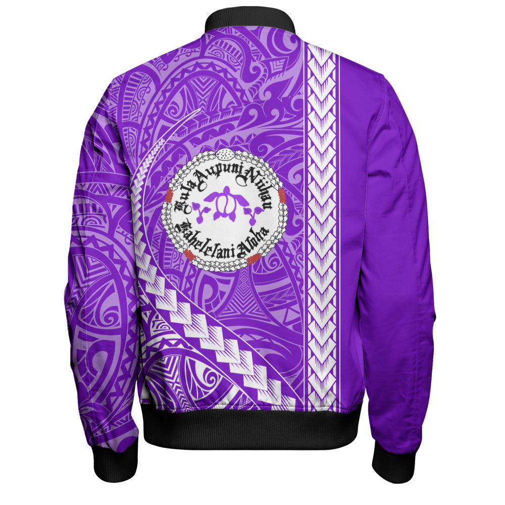 Ni'ihau High and Elementary School Bomber Jacket Tribal Polynesian Pride Style