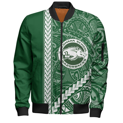 Olomana High & Intermediate School Bomber Jacket Tribal Polynesian Pride Style