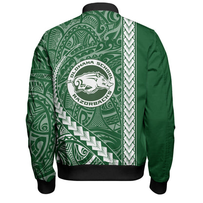 Olomana High & Intermediate School Bomber Jacket Tribal Polynesian Pride Style