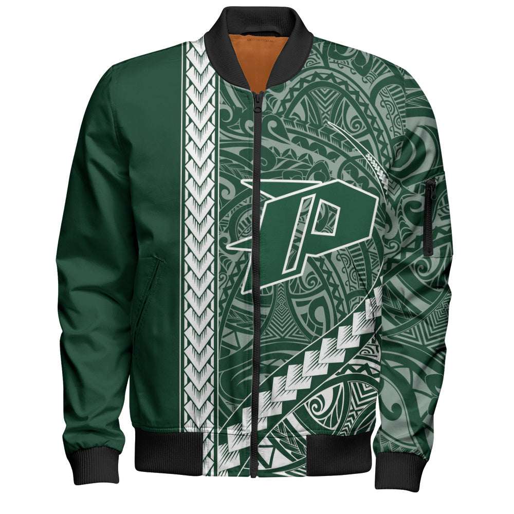 Pahoa High and Intermediate School Bomber Jacket Tribal Polynesian Pride Style