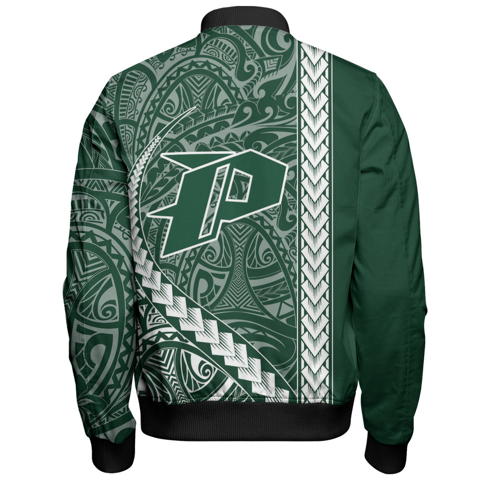 Pahoa High and Intermediate School Bomber Jacket Tribal Polynesian Pride Style