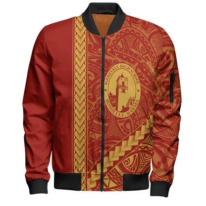 President Theodore Roosevelt High School Bomber Jacket Tribal Polynesian Pride Style