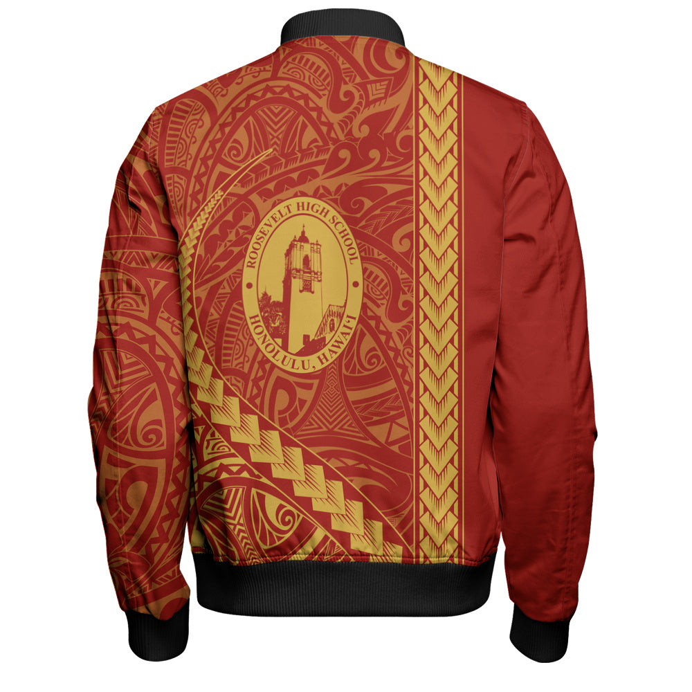 President Theodore Roosevelt High School Bomber Jacket Tribal Polynesian Pride Style