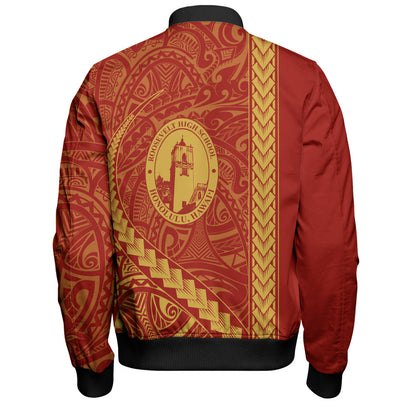 President Theodore Roosevelt High School Bomber Jacket Tribal Polynesian Pride Style