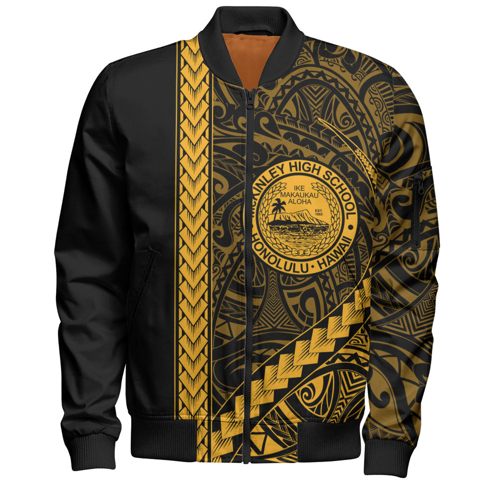 President William McKinley High School Bomber Jacket Tribal Polynesian Pride Style
