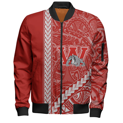 Waialua High and Intermediate School Bomber Jacket Tribal Polynesian Pride Style