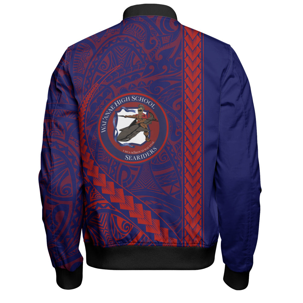 Waianae High School Bomber Jacket Tribal Polynesian Pride Style