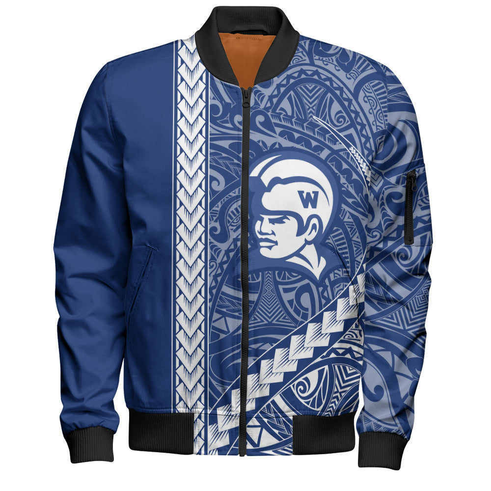 Waimea High School Bomber Jacket Tribal Polynesian Pride Style