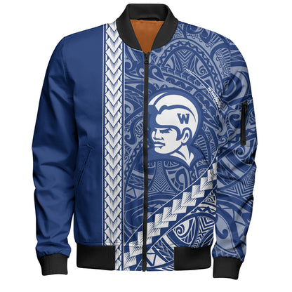 Waimea High School Bomber Jacket Tribal Polynesian Pride Style