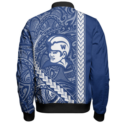 Waimea High School Bomber Jacket Tribal Polynesian Pride Style