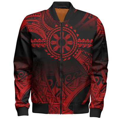 Philippines Filipinos Bomber Jacket Polynesian Tribal Sun Tribal Legacy